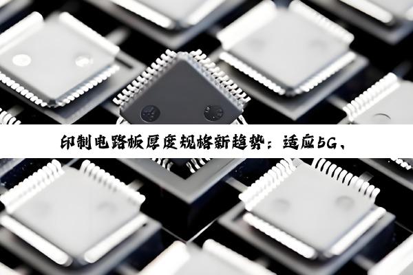 今日科普|印制电路板厚度规格新趋势：适应5G、新能源汽车等最新热点需求的演变