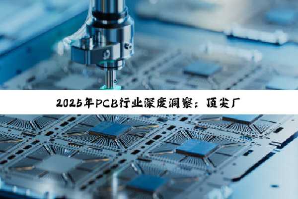 【今日要闻】2025年PCB行业深度洞察：顶尖厂商质量比拼与行业发展趋势概览